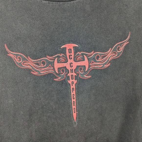2003 Orange County Choppers Skater Biker Grunge Affliction Style Mens T-shirt XL - Picture 2 of 8